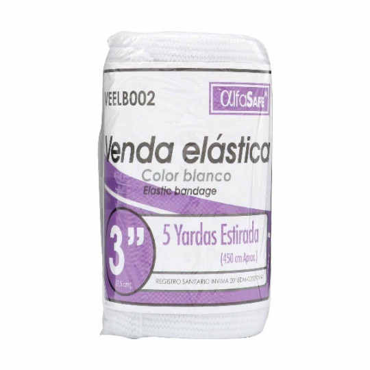 VENDA ELASTICA 3X5 BLANCA ALFASAFE