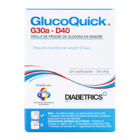 GLUCOQUICK TIRAS 50 UNIDADES