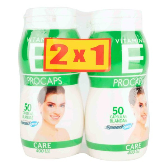 VITAMINA E 400UI 50 CAPSULAS BLANDAS 2 UNIDADES PROCAPS