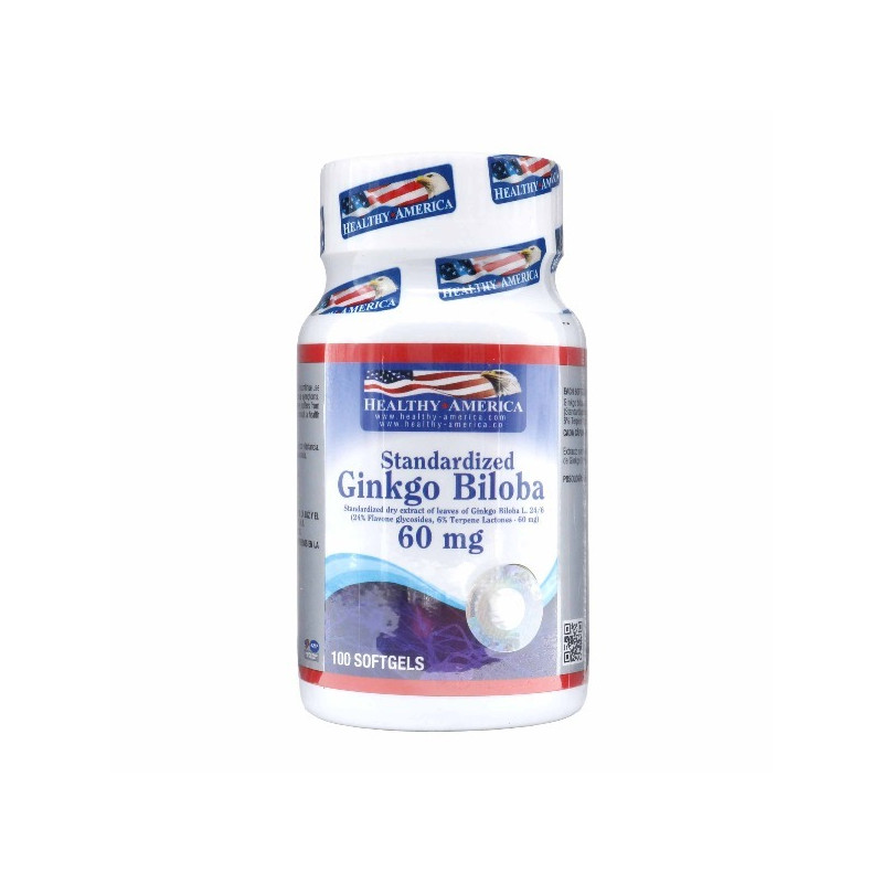 GINKGO BILOBA 60 MG 100 SOFTGELS HEALTHY