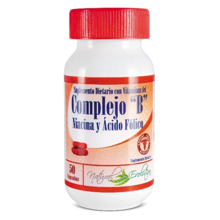 COMPLEJO B NIACINA + ACIDO FOLICO 50 CAPSULAS NATURAL EVOLUTION
