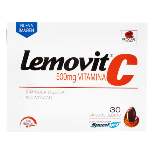 LEMOVIT C 500MG 30 CAPSULAS BLANDAS SIN AZUCAR