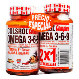 COLSROL COMPLEX OMEGA 3-6-9 60 CAPSULAS BLANDAS 2 UNIDADES