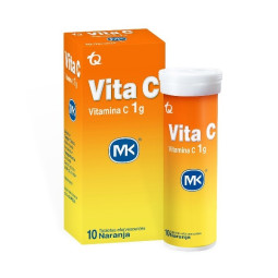 VITA C 1 G NARANJA 10 TABLETAS EFERVESCENTES