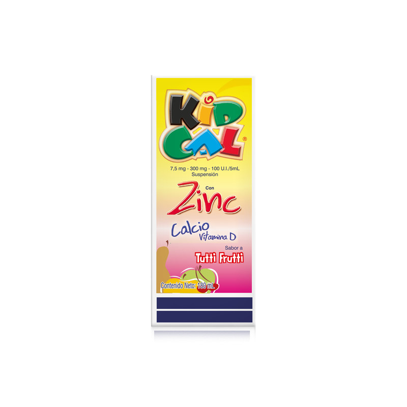 KID CAL ZINC SUSPENSION TUTTI FRUTTI 180 ML