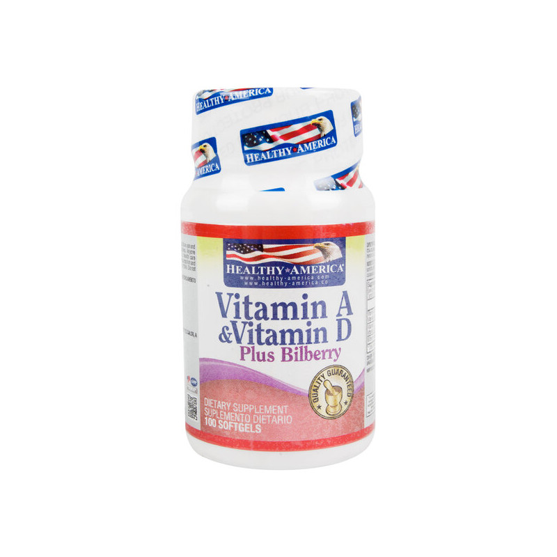 VITAMINA A + VITAMINA D 100 CAPSULAS BLANDAS HEALTHY AMERICA