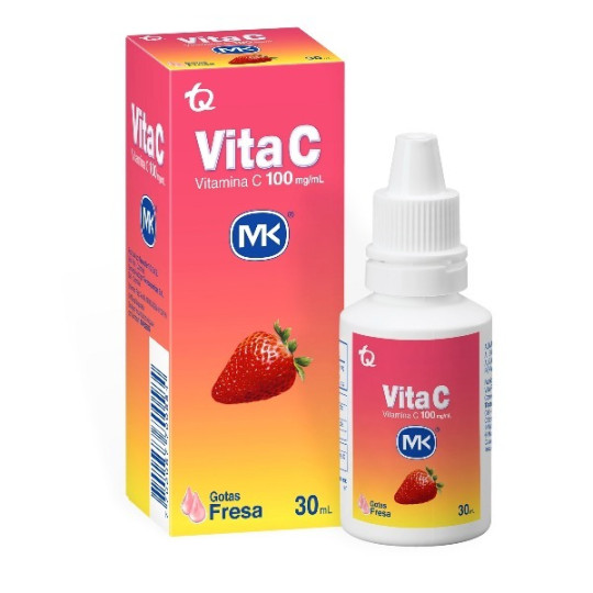 VITAMINA C GOTAS FRESA 30 ML MK