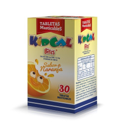 KID CAL BITES NARANJA 30 TABLETAS MASTICABLES