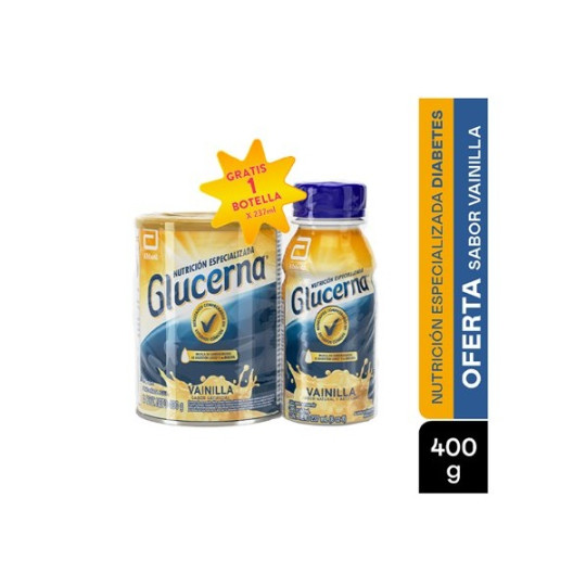 GLUCERNA VAINILLA 400 + GLUCERNA VAINILLA 237 ML