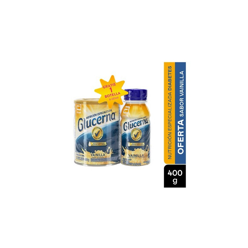 GLUCERNA VAINILLA 400 + GLUCERNA VAINILLA 237 ML