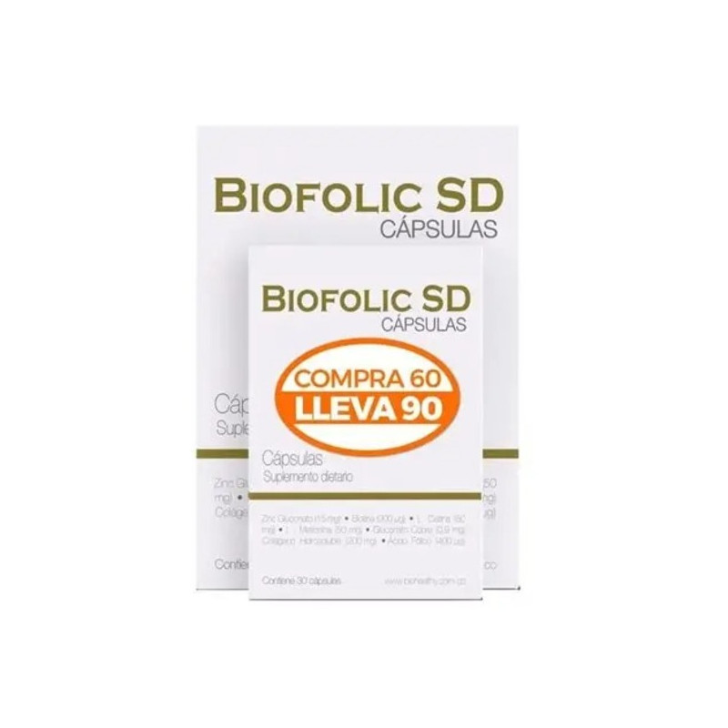BIOFOLIC SD 60 CAPSULAS LLEVE 90 CAPSULAS