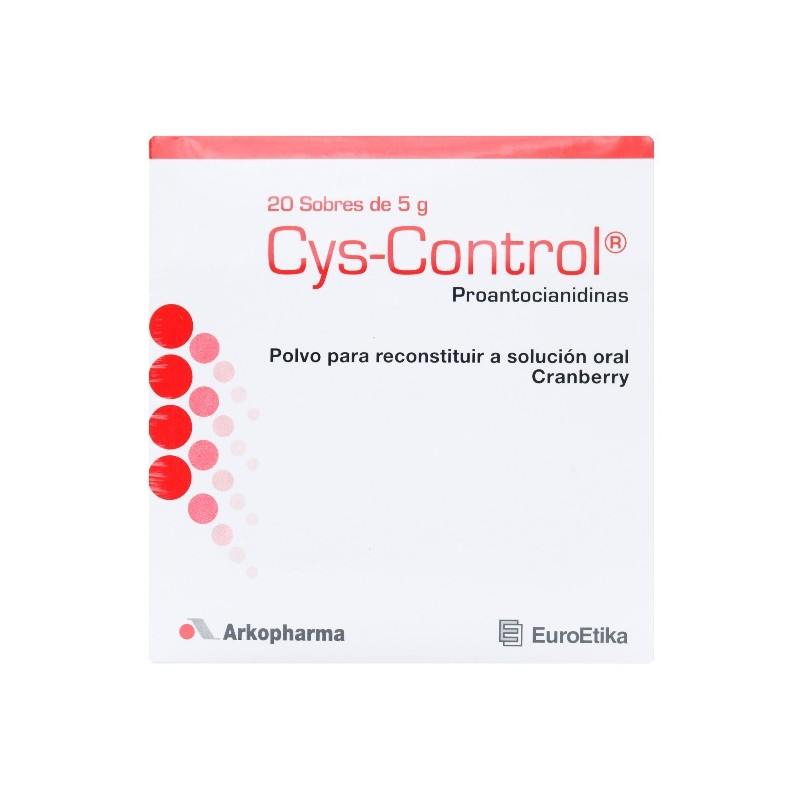 CYS CONTROL CRANBERRY 20 SOBRES