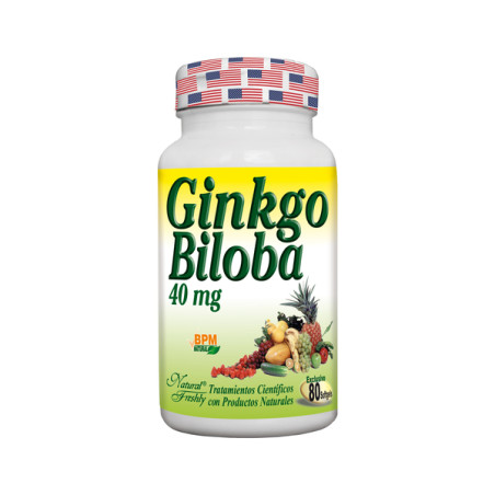 GINKGO BILOBA 40MG 80 CAPSULAS NATURAL FRESHLY