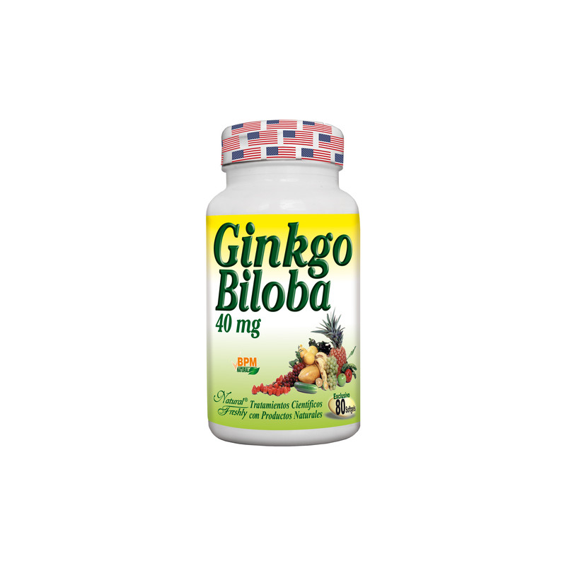 GINKGO BILOBA 40MG 80 CAPSULAS NATURAL FRESHLY