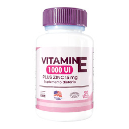 VITAMINA E 1000 UI PLUS ZINC 15 MG 50 CAPSULAS BLANDAS