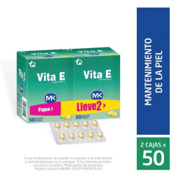 VITA E VITAMINA E 400UI 50 CAPSULAS 2 UNIDADES MK