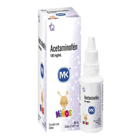 ACETAMINOFEN 100MG TUTTI FRUTTI 30 ML MK