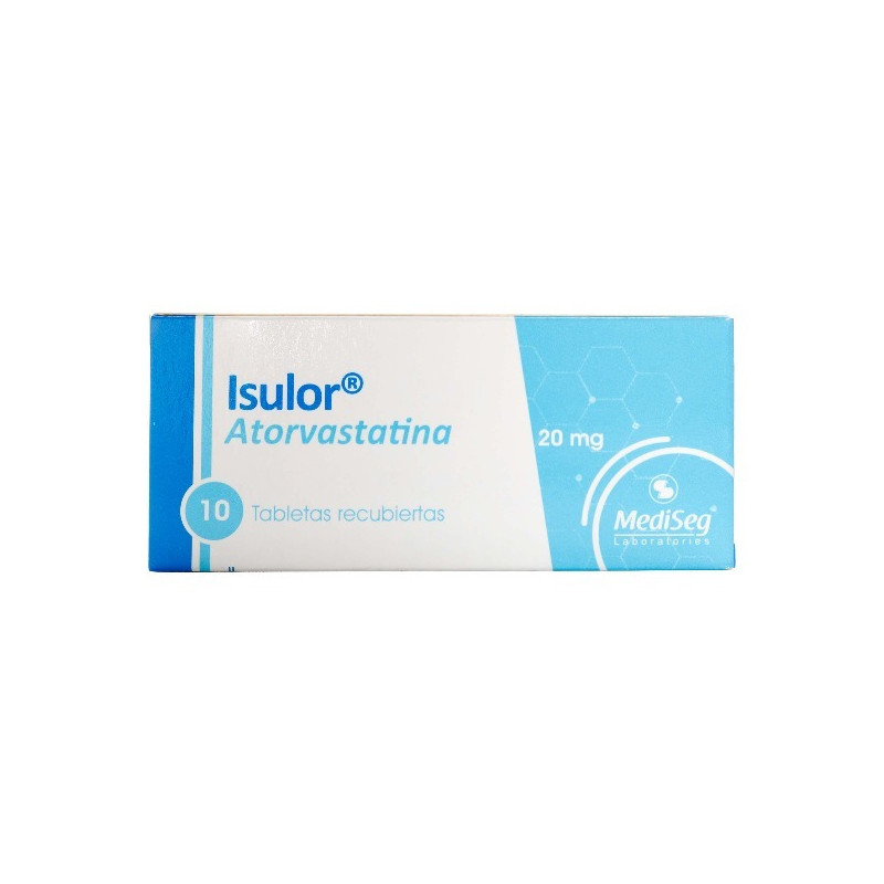 ISULOR 20 MG 10 TABLETAS ICOMFARMA