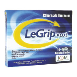 LEGRIP PLUS ROJO 10 CAPSULAS BLANDAS ICOMFARMA