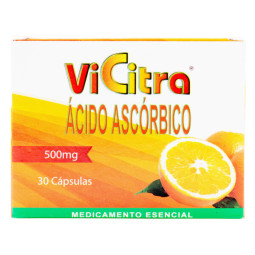 VITAMINA C VICITRA 500 MG 30 CAPSULAS             