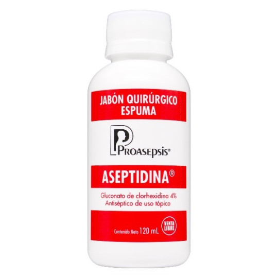 ASEPTIDINA JABON QUIRURGICO ESPUMA 120 ML