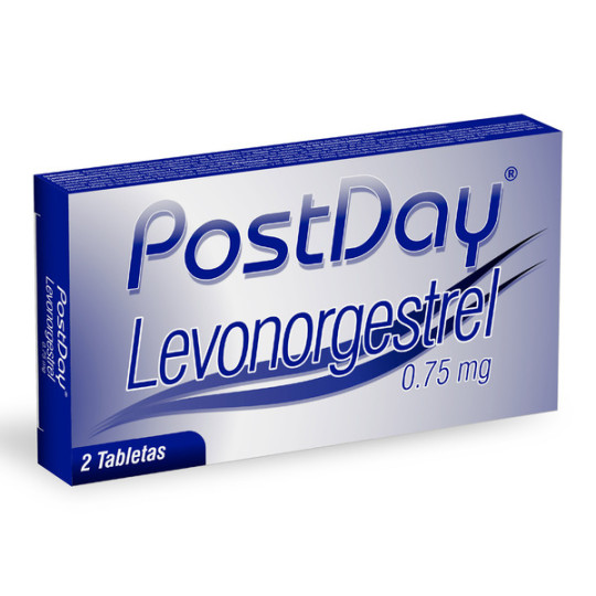 POSTDAY 0,75 MG 2 TABLETAS