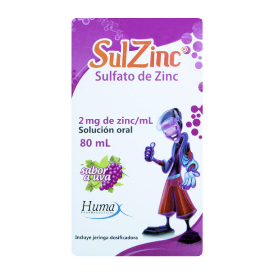 SULZINC 2MG/ML JARABE 80 ML