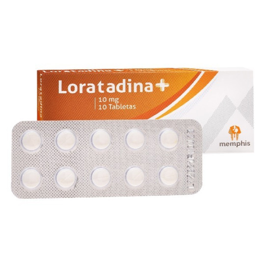 LORATADINA 10 MG 10 TABLETAS MEMPHIS