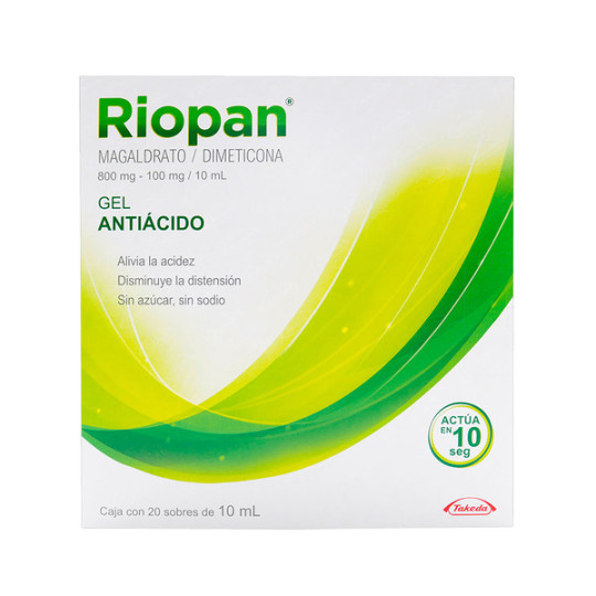 RIOPAN GEL 800/100MG/10ML 20 SOBRES
