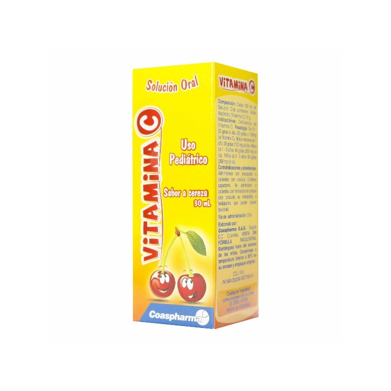VITAMINA C GOTAS ORALES CEREZA 30 ML COASPHARMA