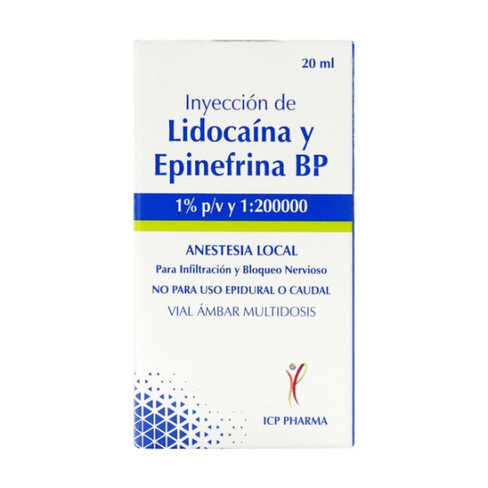 LIDOCAINA 1% EPINEFRINA 1200UI 20 ML