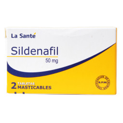 SILDENAFIL 50 MG 2 TABLETAS MASTICABLES LA SANTE