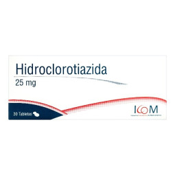 HIDROCLOROTIAZIDA 25 MG 30 TBS ICOM               