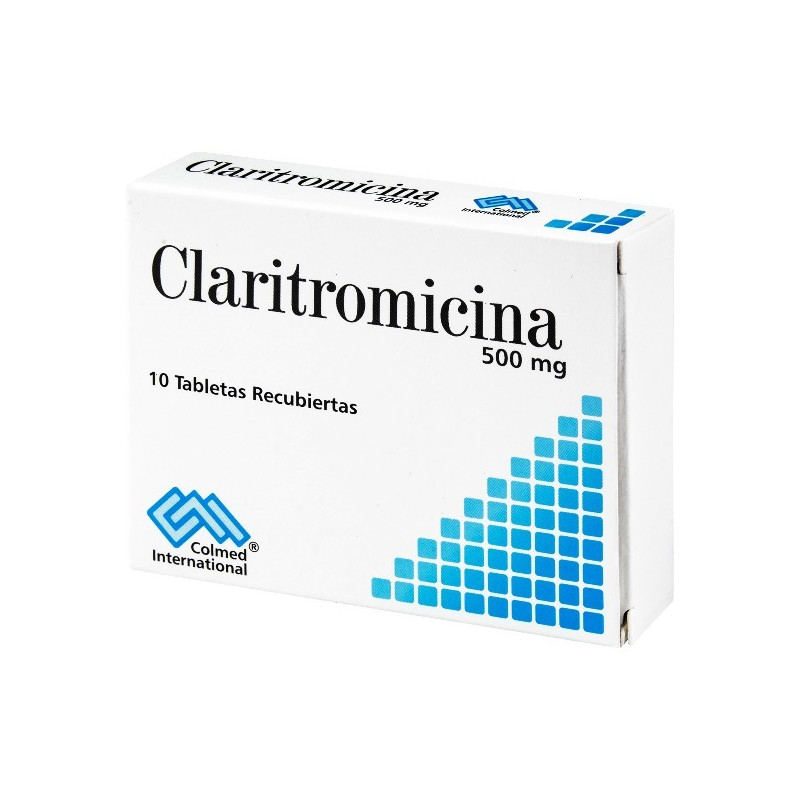 CLARITROMICINA 500 MG 10 TABLETAS COLMED