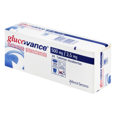 GLUCOVANCE 500/2.5 MG 30 TABLETAS RECUBIERTAS