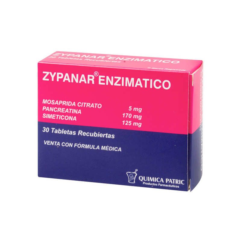 ZYPANAR ENZIMATICO 30 TABLETAS RECUBIERTAS