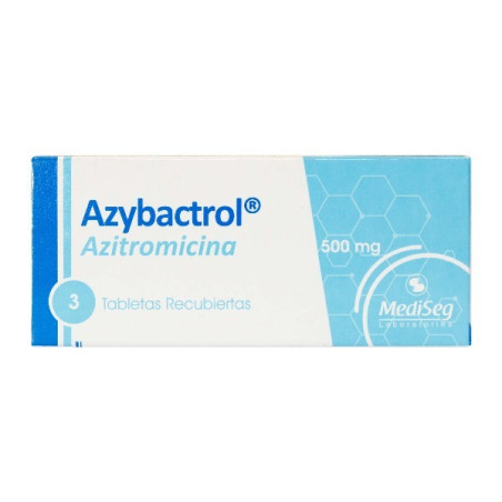 AZYBACTROL 500 MG 3 TABLETAS RECUBIERTAS