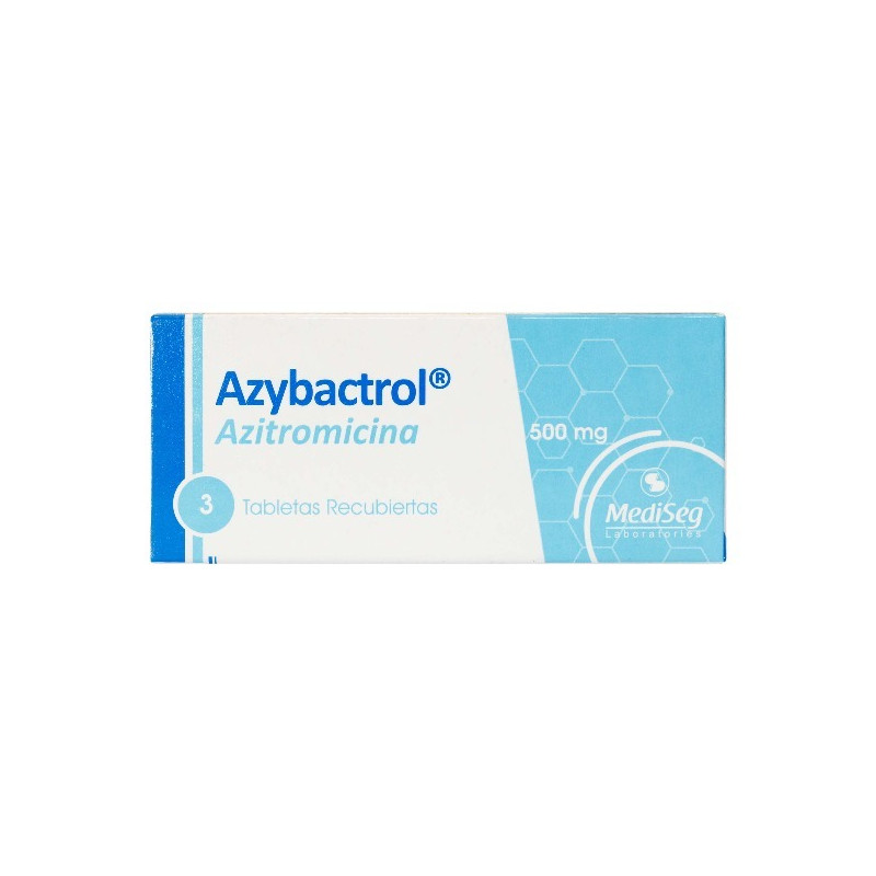 AZYBACTROL 500 MG 3 TABLETAS RECUBIERTAS