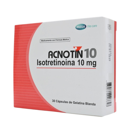 ACNOTIN 10 MG 30 CAPSULAS DE GELATINA BLANDA