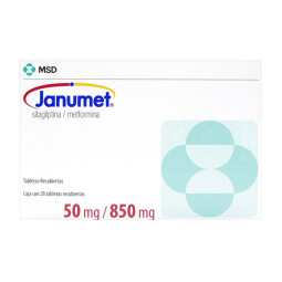 JANUMET 50/850MG 28 TABLETAS