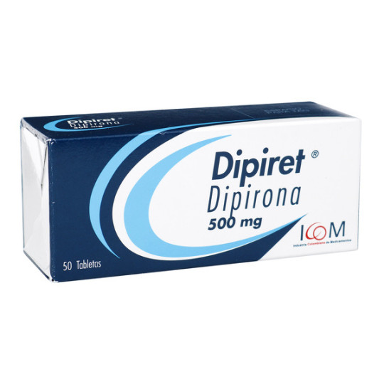 DIPIRET 500 MG 50 TABLETAS ICOM