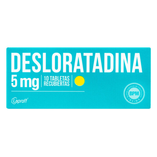 DESLORATADINA 5 MG 10 TABLETAS RECUBIERTAS LAPROFF