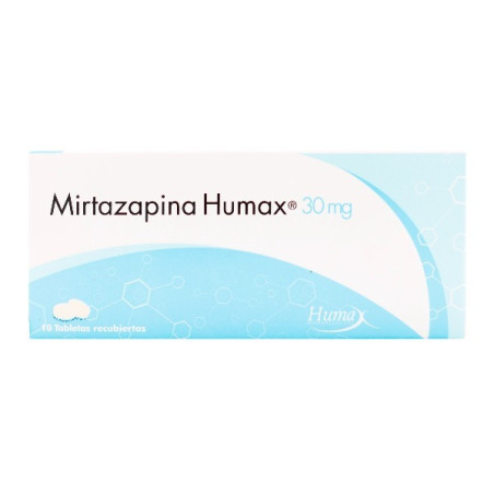 MIRTAZAPINA 30 MG 10 TABLETAS HUMAX