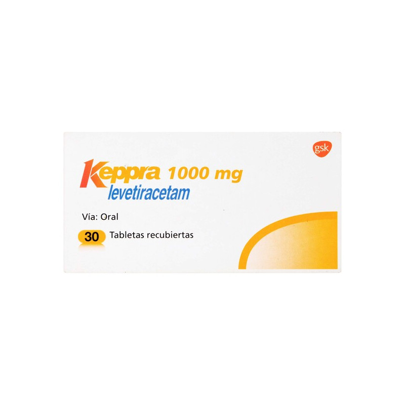 KEPPRA 1000 MG 30 TABLETAS RECUBIERTAS