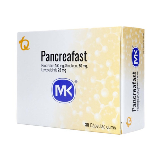 PANCREAFAST 150/80/25 MG 30 CAPSULAS DURAS