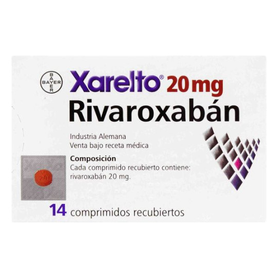 XARELTO 20 MG 14 COMPRIMIDOS RECUBIERTOS