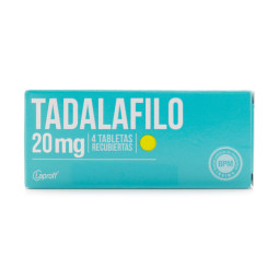 TADALAFILO 20 MG 4 TABLETAS LAPROFF