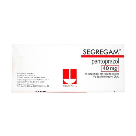 SEGREGAM 40 MG 14 COMPRIMIDOS