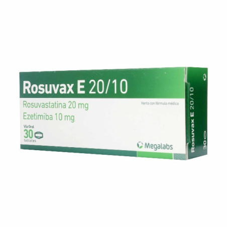 ROSUVAX E 20 MG 30 TABLETAS