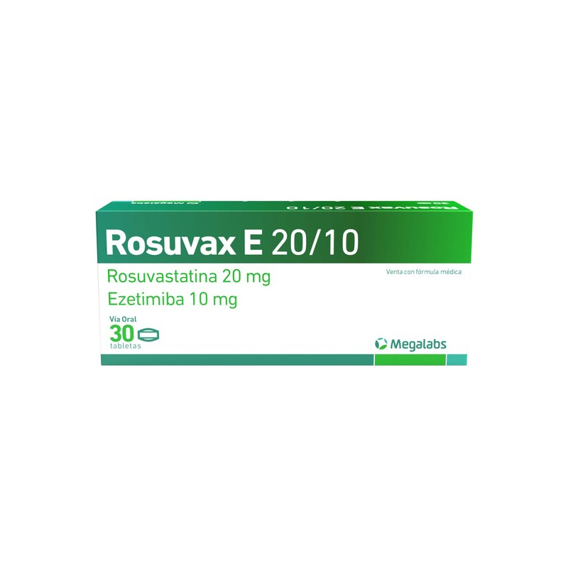 ROSUVAX E 20 MG 30 TABLETAS